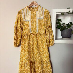 Urban Outfitters x Laura Ashley Prairie Midi Dress